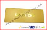 ROSH Empty Jewelry Gift Boxes Golden Color With Velvet Bag , Hot Stamp Finishing