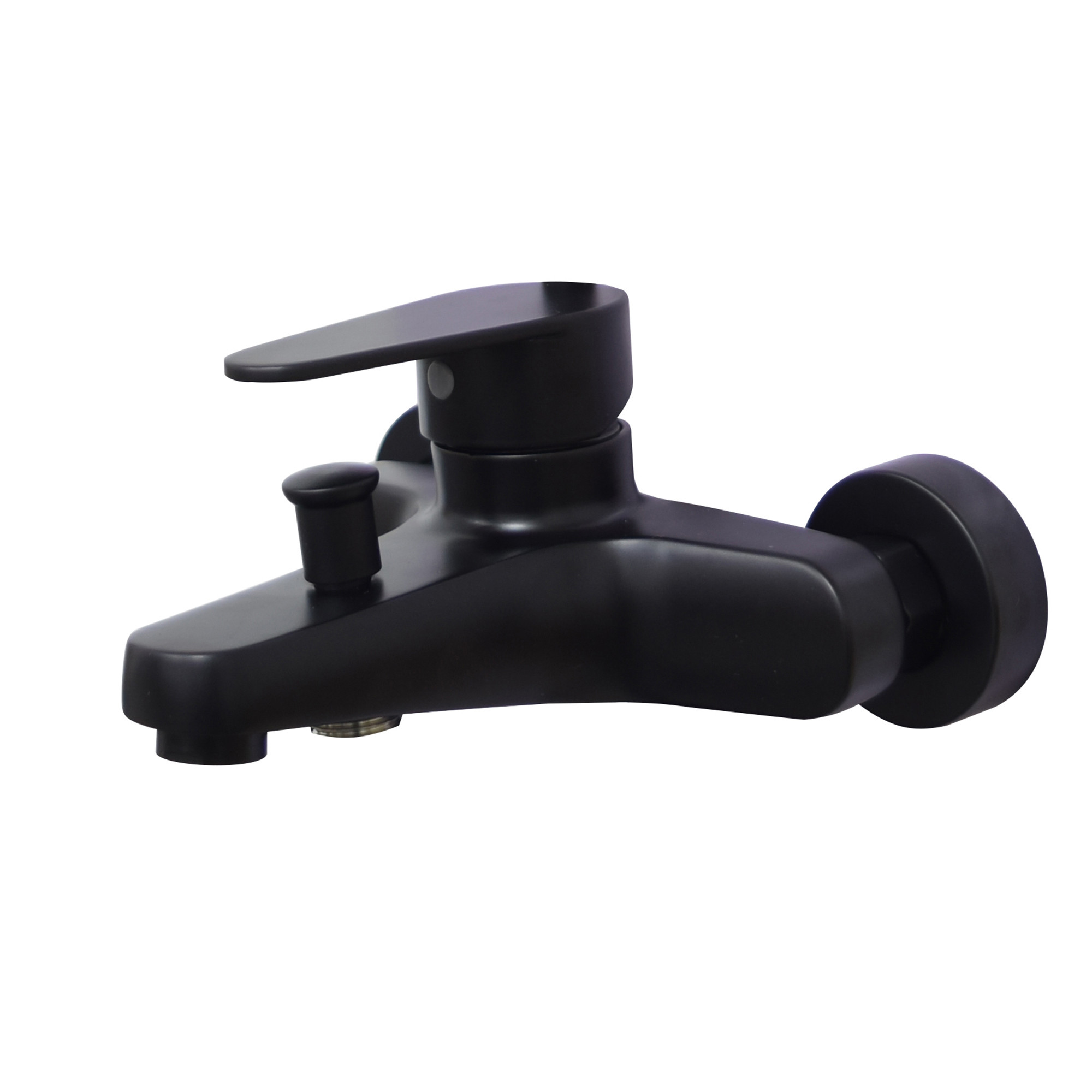 three-piece sStainless steel 304 Hand Shower Wall mount shower Faucet Comercial sanitary ware basin mixer Black Color