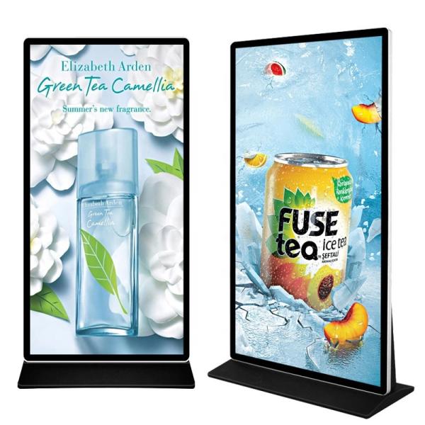 100 Inch Floor Standing Digital Signage Cms Free Standing Kiosk Smart Tempered