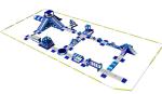 Commercial Inflatable Water Park Games Adult Water Obstacle Course