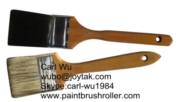 Natural bristle Chinese bristle synthetic mix 2 piece paint brush sets wood