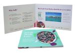 Advertising Marketing LCD Invitation Card Video Brochure Magnet Switch 1200mAh