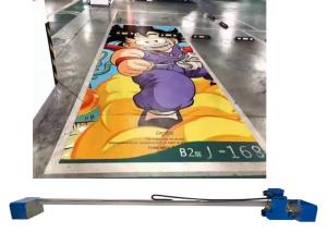Quality Zkmc 2880 Dpi 2 Printheads Flatbed Printing Machine Uv Ink Cmykw 5 Colors For Floor Ground Print wholesale