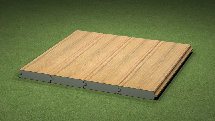 Coffee Wood Texture Surface Co-Extrusion Paddock Panel Board for Easy Click Installation
