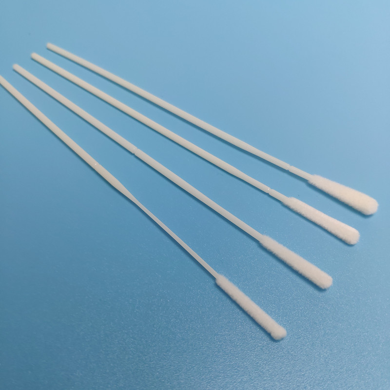 15cm Nylon Flocked Disposable Sterile Swab With ABS Stick Nasal Swab