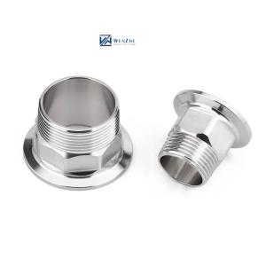 Quality Sanitary Stainless Steel SS304/SS316L Tri Clamp Hex Nipple Thread Ferrule wholesale
