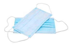 Quality Blue Color 3 Ply Face Mask Non Woven Anti Virus Breathable Fliud Resistant wholesale