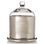 Bell Shaped Scented Candle Holder Christmas Silver Glass Dome Jars