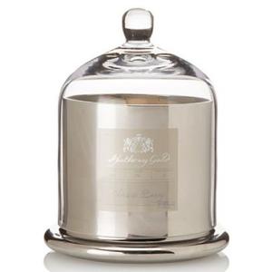 Quality Bell Shaped Scented Candle Holder Christmas Silver Glass Dome Jars wholesale
