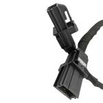 LVDS Connection Waterproof HDMI Cable Black Color 12 Pin for Automotive