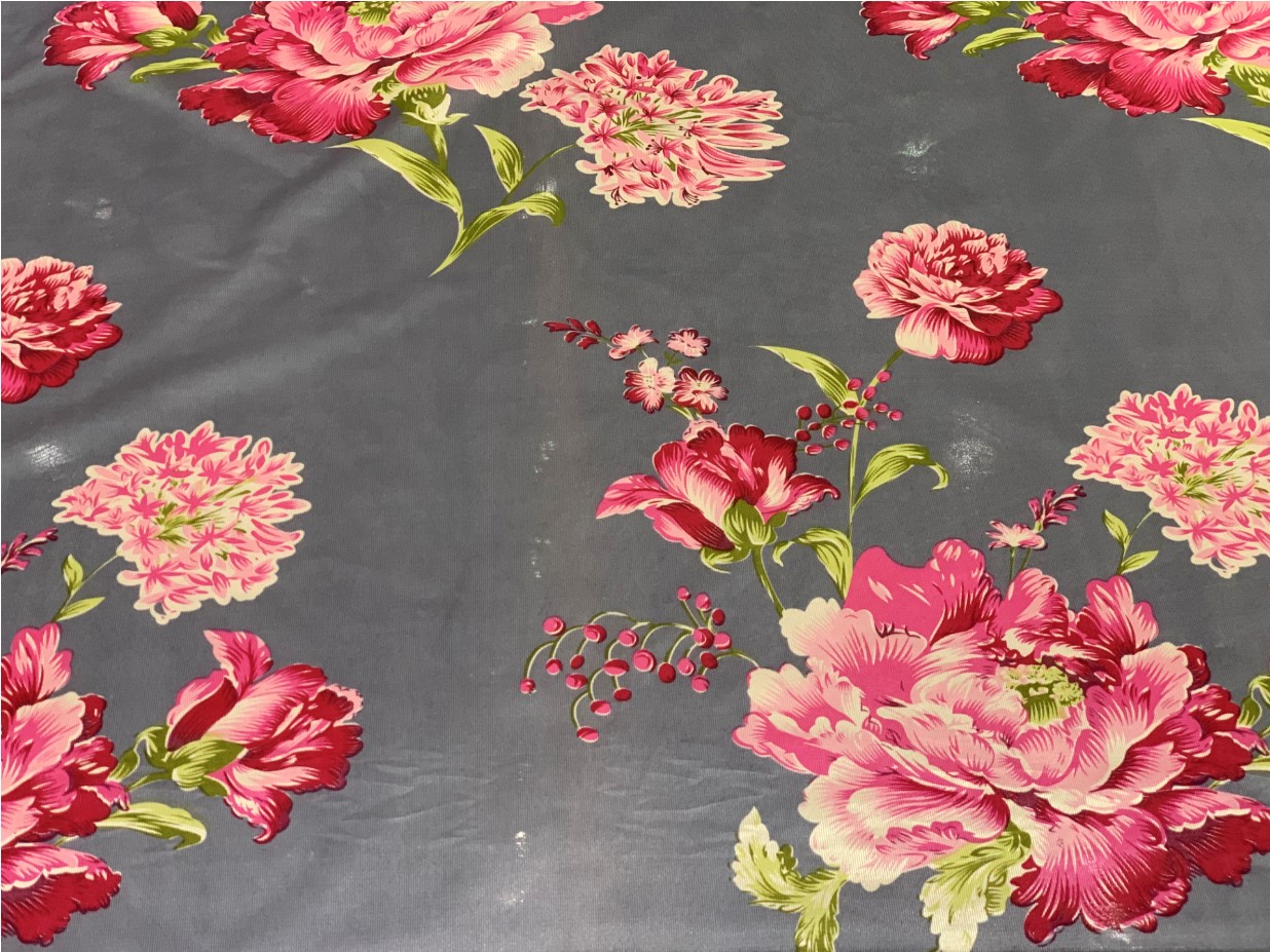 2.3m Wide 100gsm Polyester Tricot Fabric Flower Printing For Mattress Cover