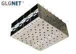 2x4 Multiple Port SFP Cage Assembly 20 Pin Integrated Connector Without Heat