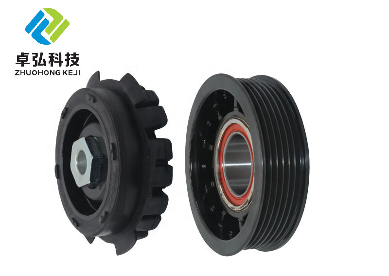 JH-COPU013 7SEU16C Auto AC Compressor Pulley Clutch Kit 6PK 105MM 12V For AUDI 2.0 35*52*20mm