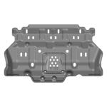 4x4 Exterior Accessory Toyota FJ Cruiser Chassis Skid Plate in Silver Alloy