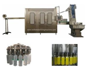 China Monoblock SUS304 Soft Drink  Rotary Liquid Filling Machine on sale