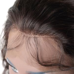 Quality Natural Hairline 100% unprocessed Silky Straight 360 lace band frontal wholesale