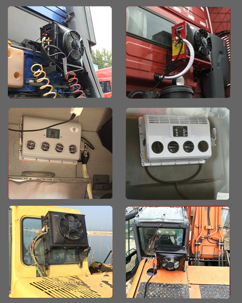 24V Cooler Excavator Bus Rv Campervan Car 24v DC Air Conditioner For Truck