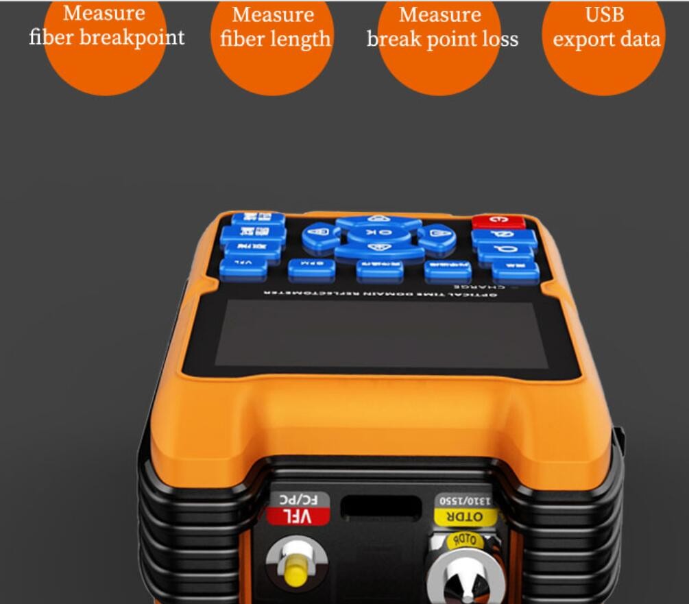 SC LC FTTH Tools OTDR Time Domain Reflectometer 32dB 30dB 100km Dynamic