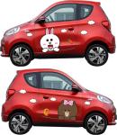 Customized Waterproof Car Stickers PVC Vinyl Cute Cartoon Animals