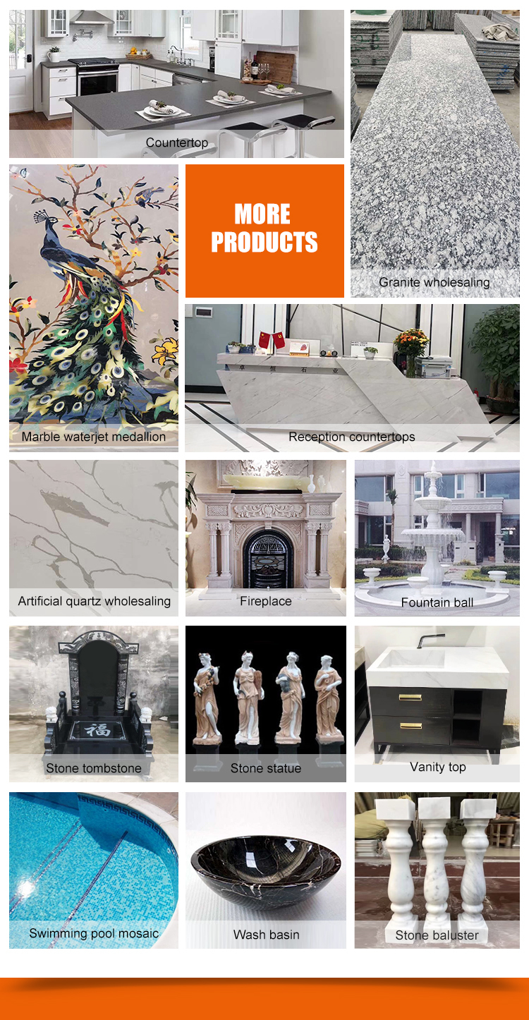 Customized Modern Grey Marble Pillar Covering Design Style for Hollow Column Cladding