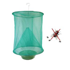 Quality Gardening Hanging Folding Flycatcher Pest Control Cage Reusable Fly Insect Trap Net Catcher Killer Cage Bait Storage Pot wholesale