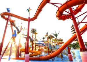 Quality Customized Fiberglass Water Slides Adult Stimulating High Speed Slide For Hotel Resort wholesale