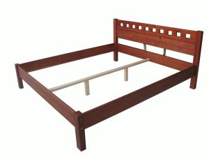 Quality modern double bed pine wood wholesale