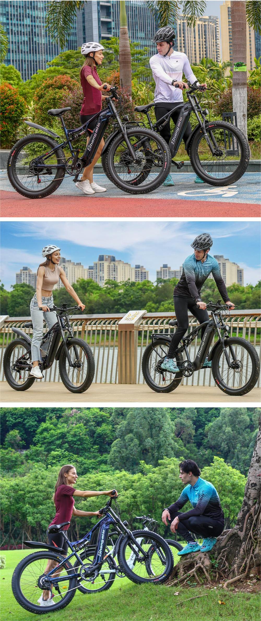 48V 1000W Power MTB Electric Mountain Bike With 17.5ah Lithium Battery Disc Brake