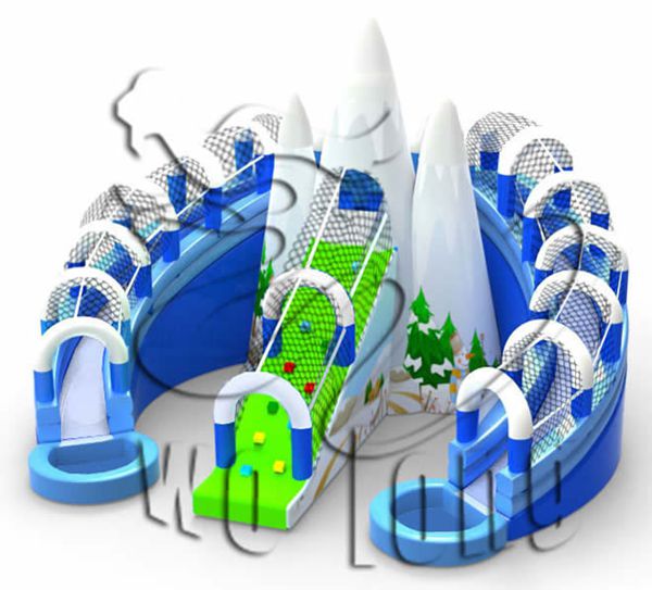 Popular Playing Hot Inflatable sliding / inflatable Iceberg slide