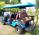New Buggy 4 Wheel 6-seater Electric Golf Cart with 3.5kw motor Caddie Seat