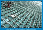 Dark Green Chain Link Fence Anti-Ultraviolet Radiation For Football Ground