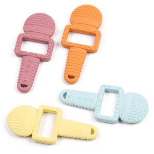 Quality Chewable 100% Natural Rubber Teether Purple Rubber Toys For Teething wholesale
