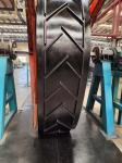 Chevron patterned conveyor belt delivers superior anti-slip performance and