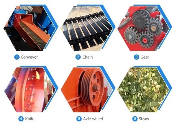Hot Sale Silage Chopper Hay Chopper Farm Grass Chopper For Wheat Corn Rice Grass Stalk Cutting
