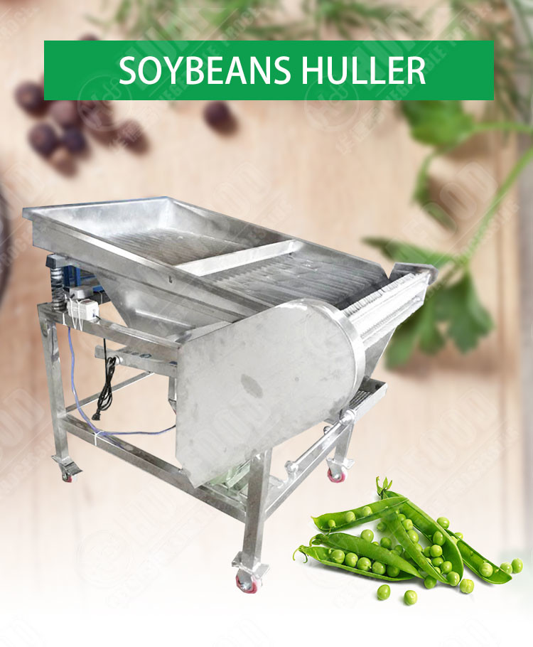 Green Pea Sheller Shelling Machine Edamame Soybeans Shell Removing Machine