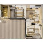 Steel Structure Wooden House Garden Bedroom Beach Scenery Characteristics Home