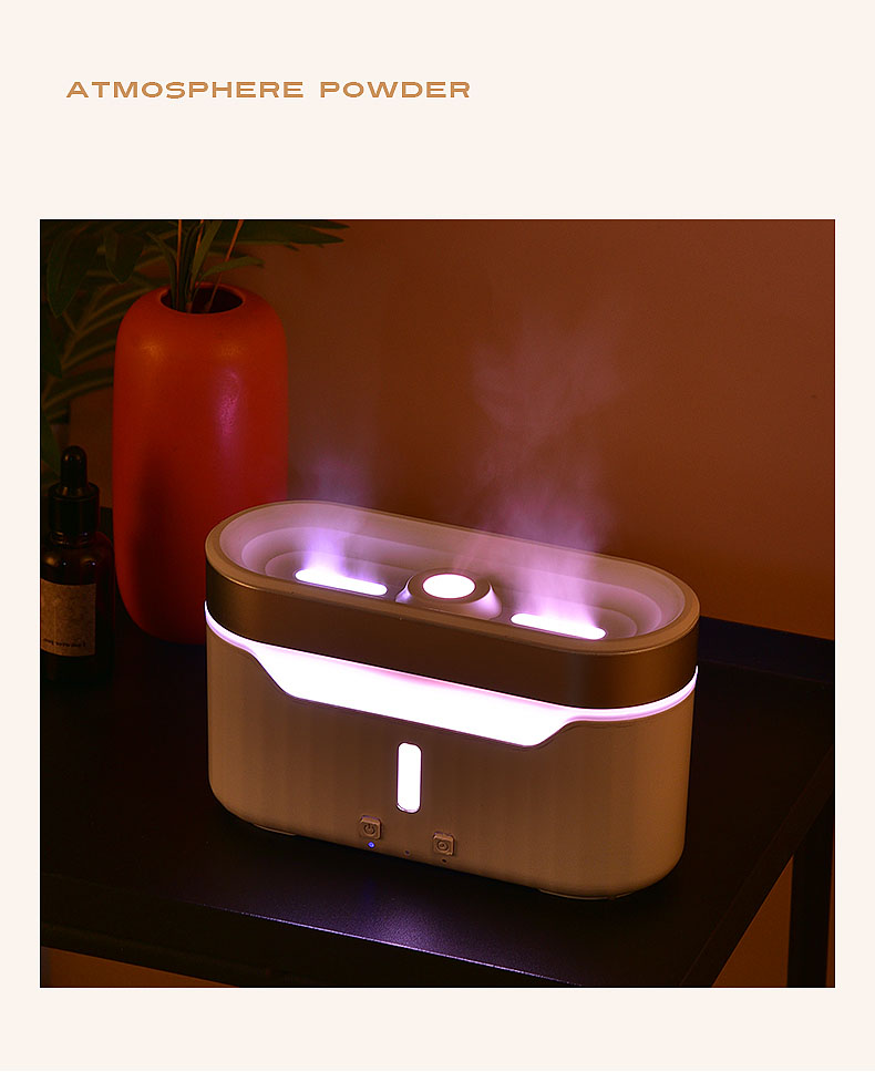 2023 New Flame Water Atomization Jellyfish Fog Humidifier Desktop Portable Essential Oil Aroma Diffuser with Atmosphere Light