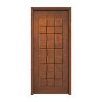 Carving Solid Engineered Fireproof Wood Doors 50mm Thick Eco Friendly