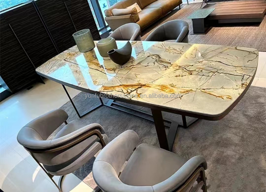 Blue Roma Quartzite Big Slab Suitable for Hotel Interior Wall and Kitchen Countertop
