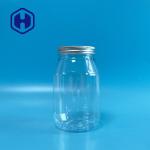 560ml Snacks Mason Plastic Bottle Jar With Aluminum Top 136mm Height