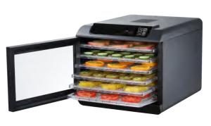 Quality Kitchen 220V 900watt 6 Tray Digital Food Dehydrator With Electric Panel wholesale