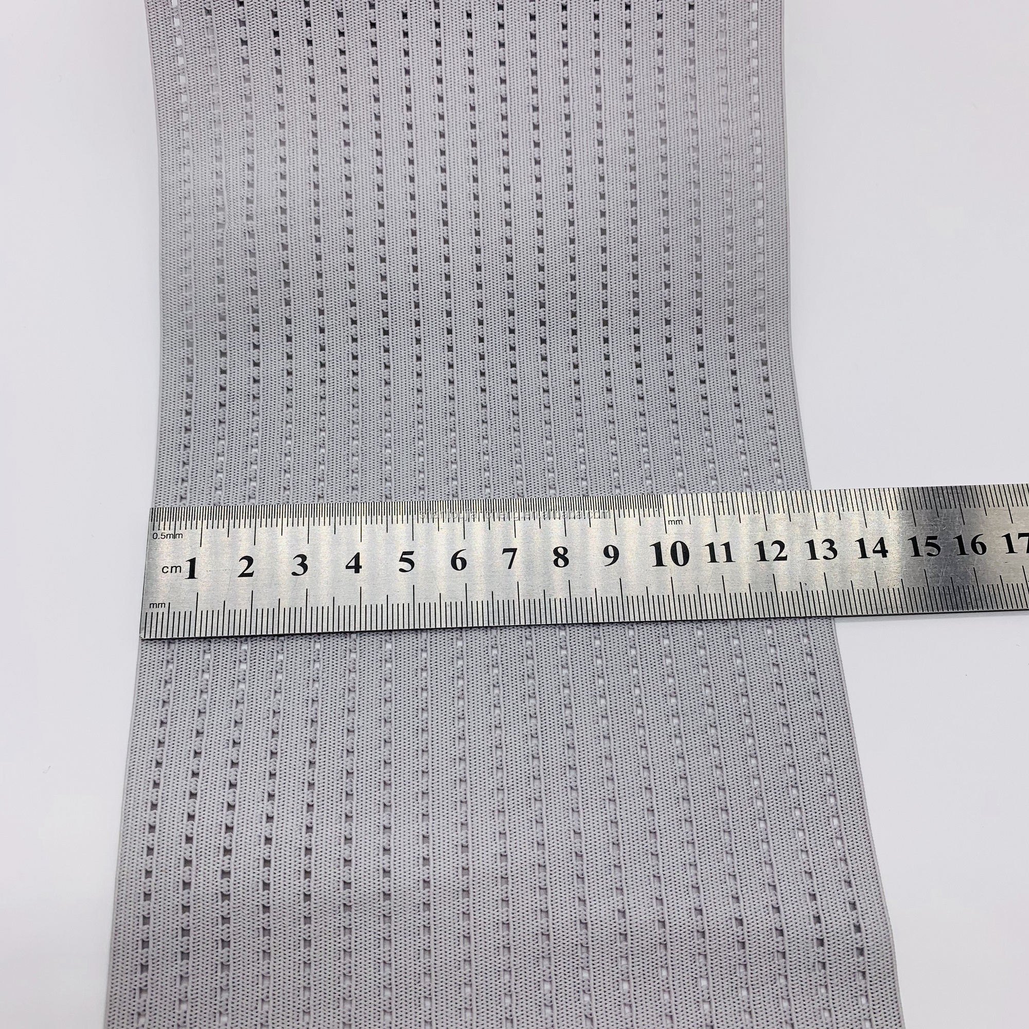 Factory customized polyester rubber latex fish silk band webbing for abdominal belly band sewing
