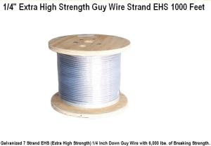 Quality Messenger strand 1/4&quot; EHS wholesale