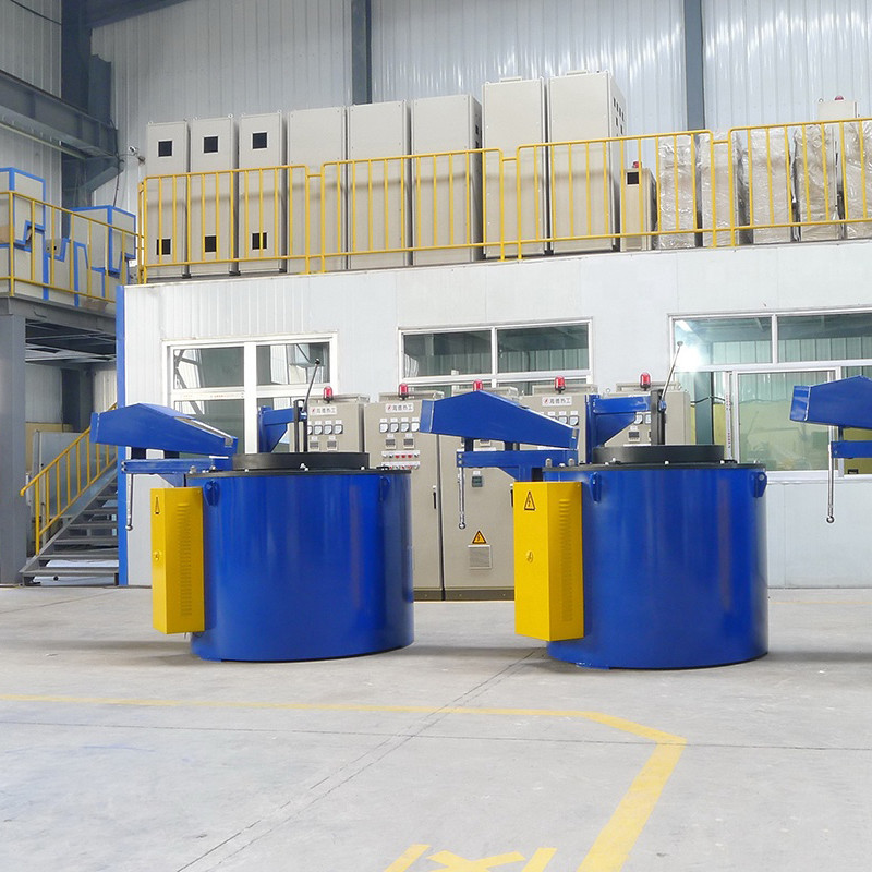 850 C Rated Molten Aluminum Temperature Aluminum Holding Furnace With 1000KG Capacity