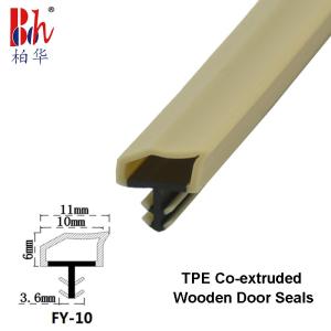 Quality Co-Extrusion TPE Wooden Door Seals Sealing Strips Yellow Rubber Weatherstrips wholesale