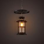 Retro Industrial Wind Wheel Chandelier Bar Table Coffee Restaurant Lantern
