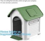 pet cage , plastic dog house with lock , dog house with steel door, Plastic Dog