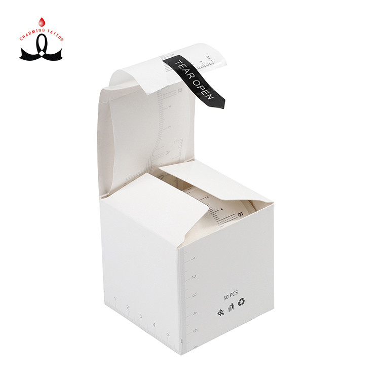 Clear Permanent Makeup Microblading Eyebrow Ruler Sticker 50pcs/ Roll