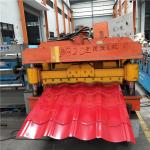 820mm red glazed roof tile building material used for prefabricated house