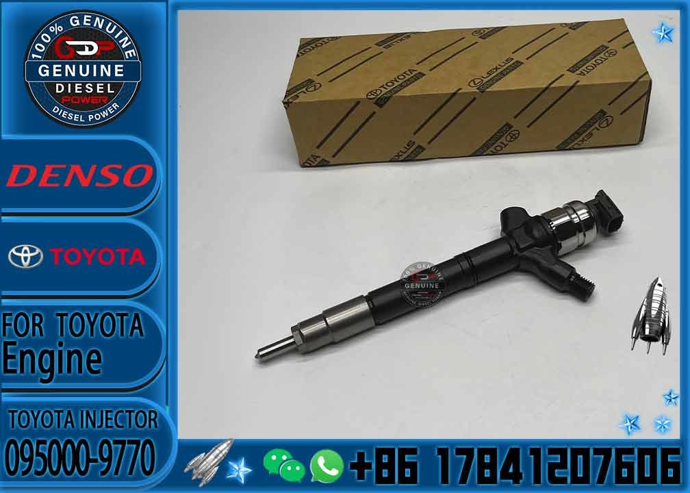 Genuine brand new common rail diesel injector 095000-9770 095000-9771 23670-51041 fuel injector for TOYOTA 1VD-FTV 23670